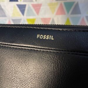 Fossil Black Clutch